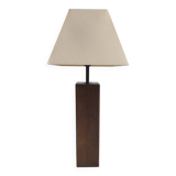 Oak table lamp 1970