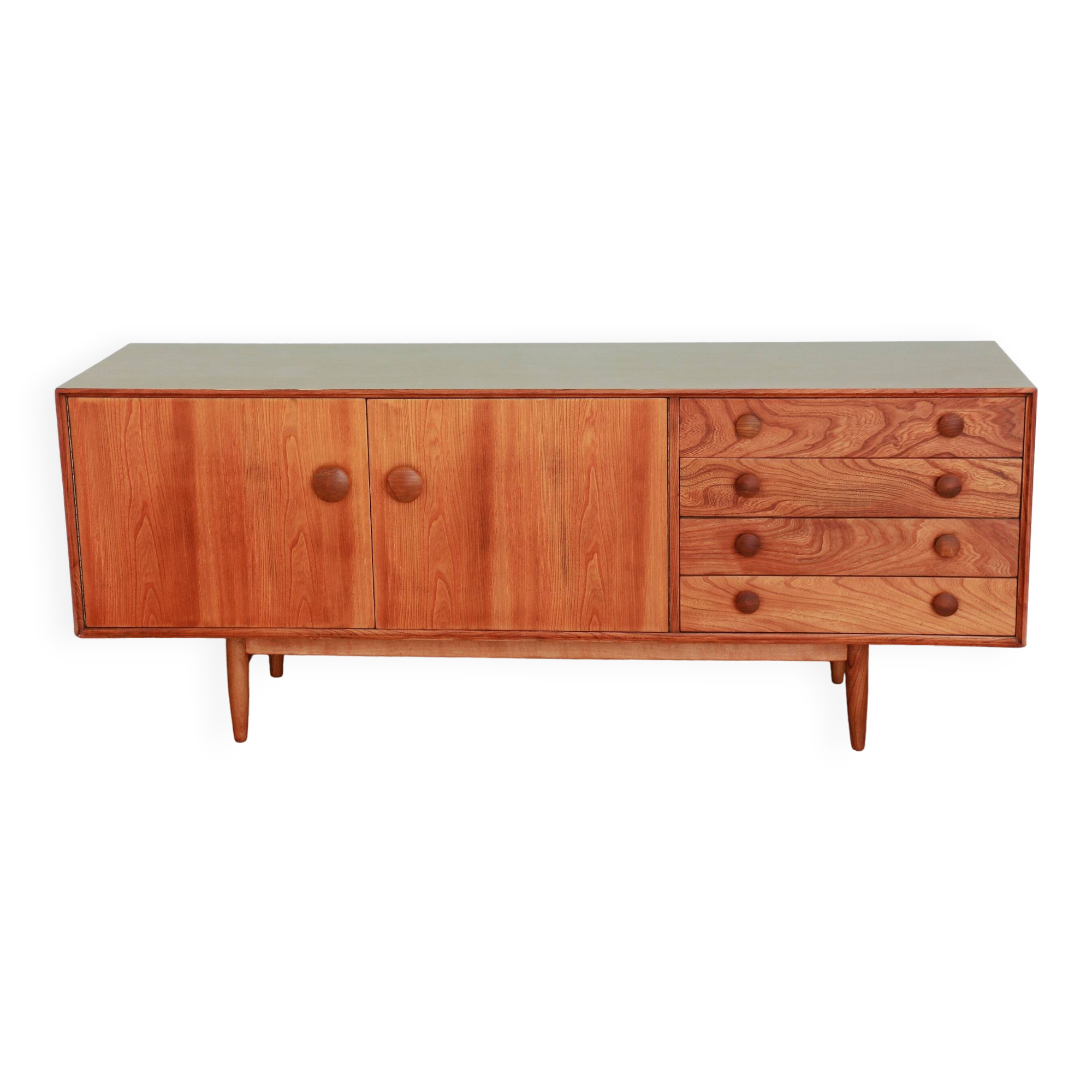 English Sideboard - Solid Elm - 1960