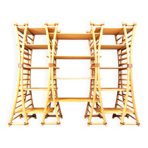 Étagère murale en bambou
