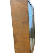 Vitrine, étagère, bibliothèque vintage en bois