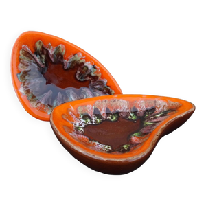 paire de plats vintage