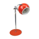 1960 - Italian orange eyeball desk lamp - adjustable globe