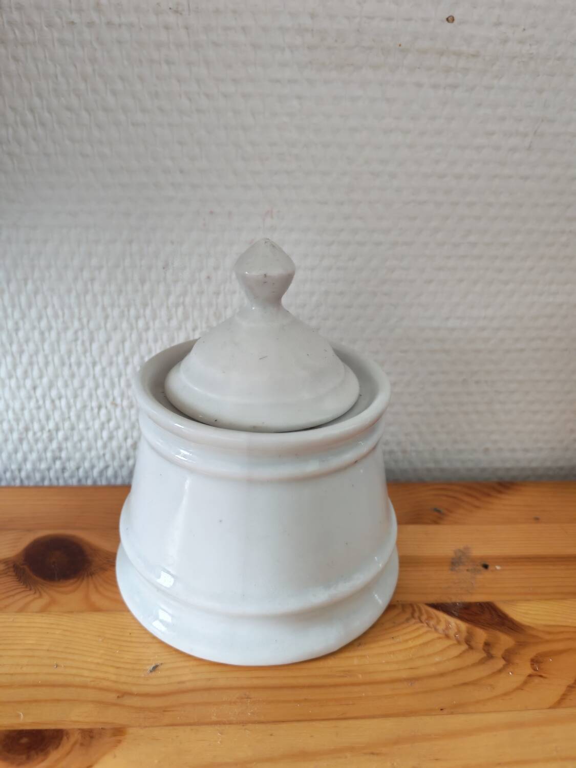 White porcelain sugar bowl