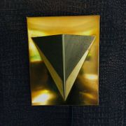 Postmodern Brass Wall Lamp Sconce from Liro, Belgium, 1980s