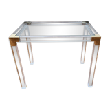 Table d'appoint en plexiglas et verre