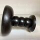 Pair of black stained wooden candlesticks