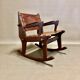 Rocking and Ottoman armchair Angel Pazmino 1960.