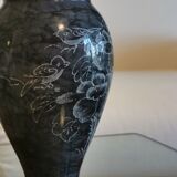 Carved marble vase