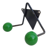 Porte-manteaux V patères boules bois vert