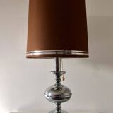 Large Mid-Century Italian Chrome Table Lamp, 1960s