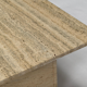 Square travertine coffee table, Italy 1970