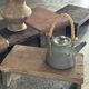 Small auxiliary stool in upcycled teak with a small hollow under the seat (3273)