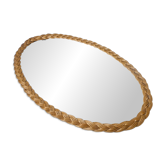 miroir en rotin