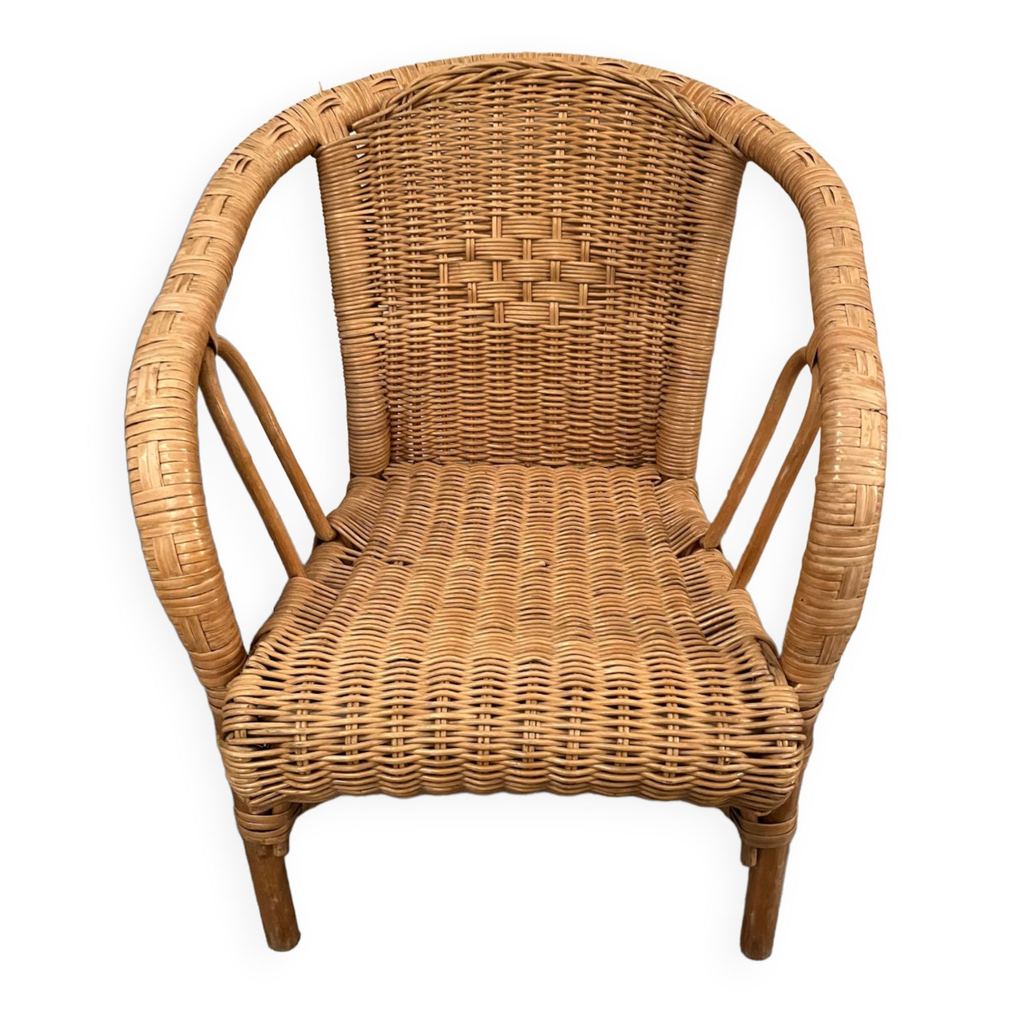 Rattan armchair for children