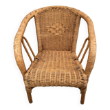 Rattan armchair for children