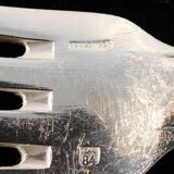 12 large cutlery ballshoe forks in silver metal Model SUZY