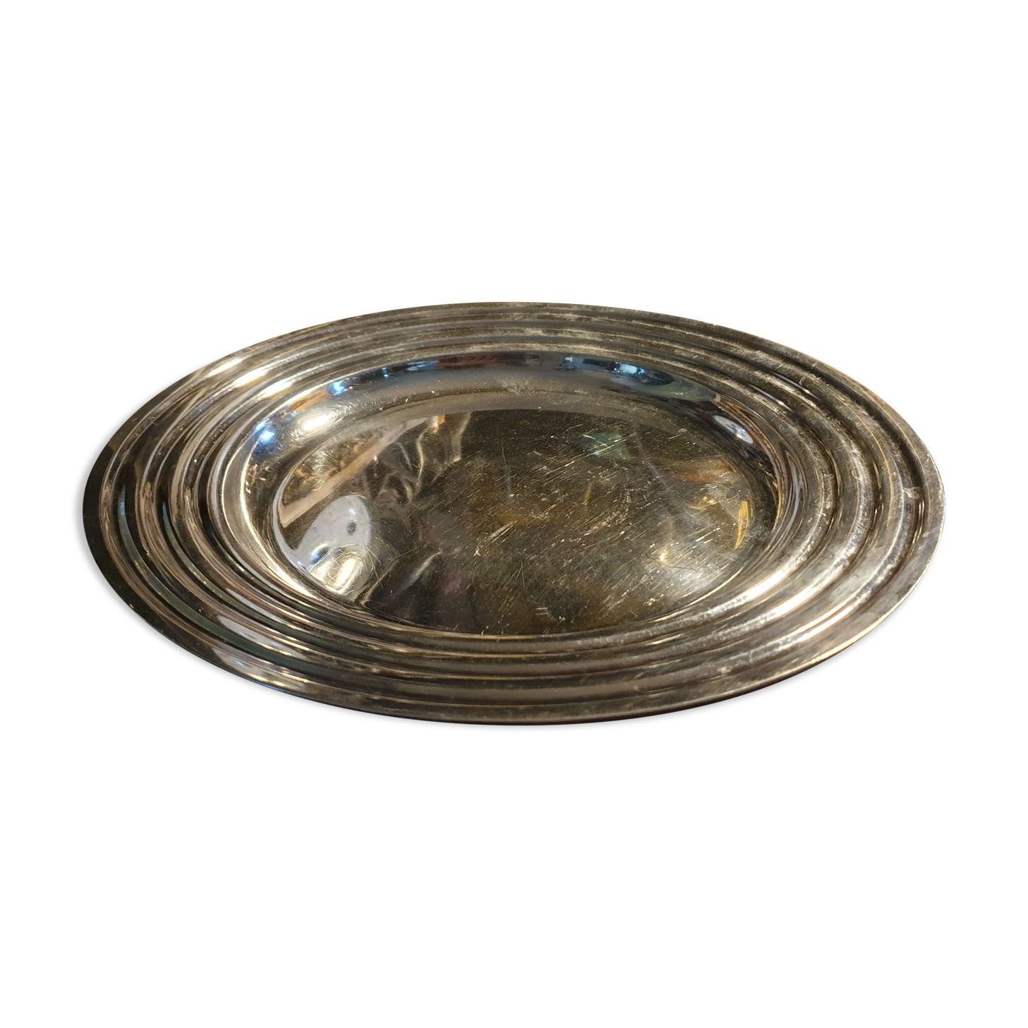 Christofle, silver metal serving dish