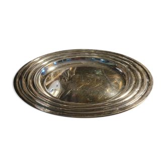 Christofle, silver metal serving dish