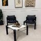 Paire de fauteuils + table ARKANA Maurice Burke