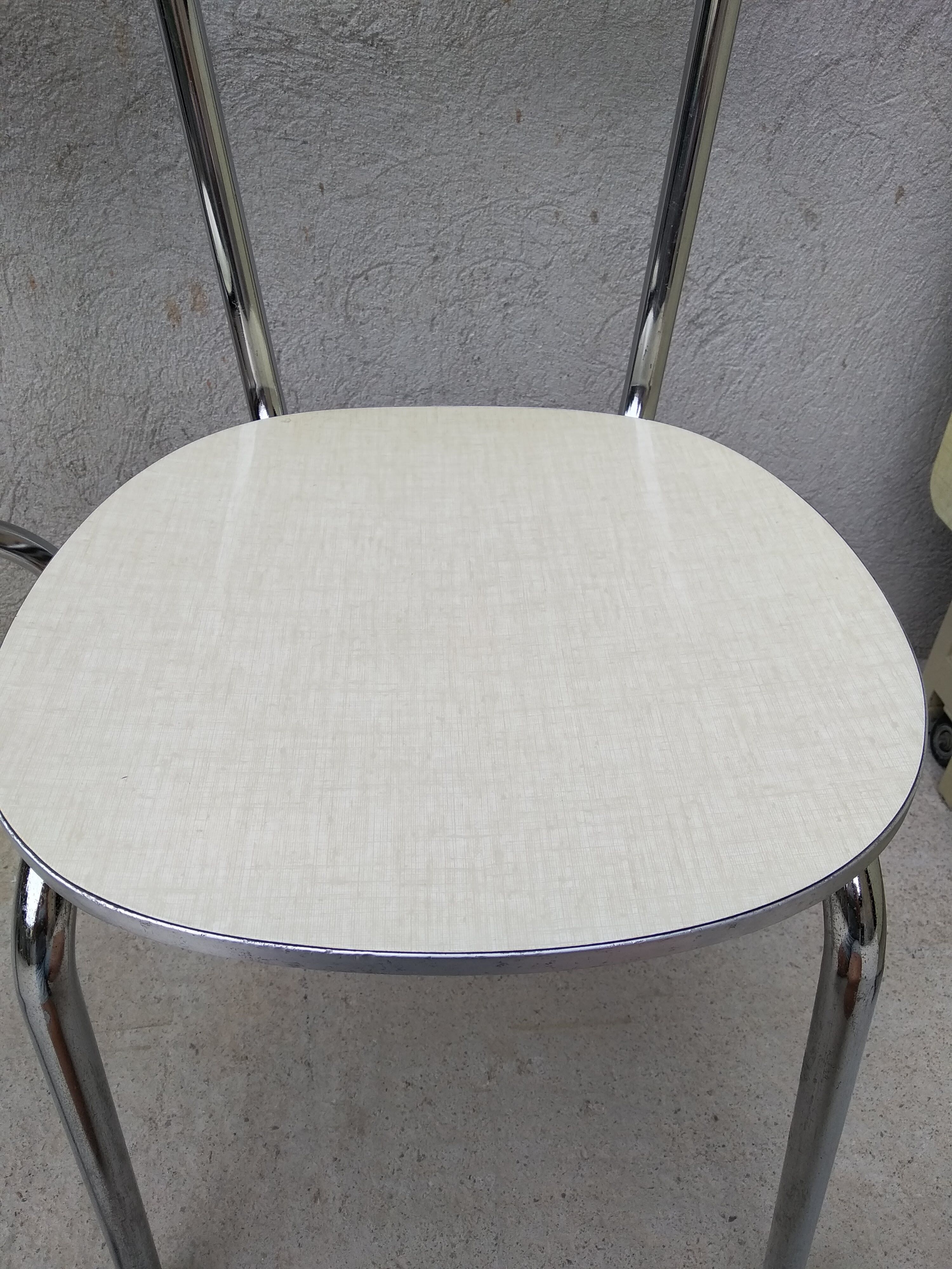 Light green formica chair 60s