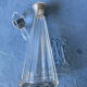 Art Deco crystal and sterling silver carafe