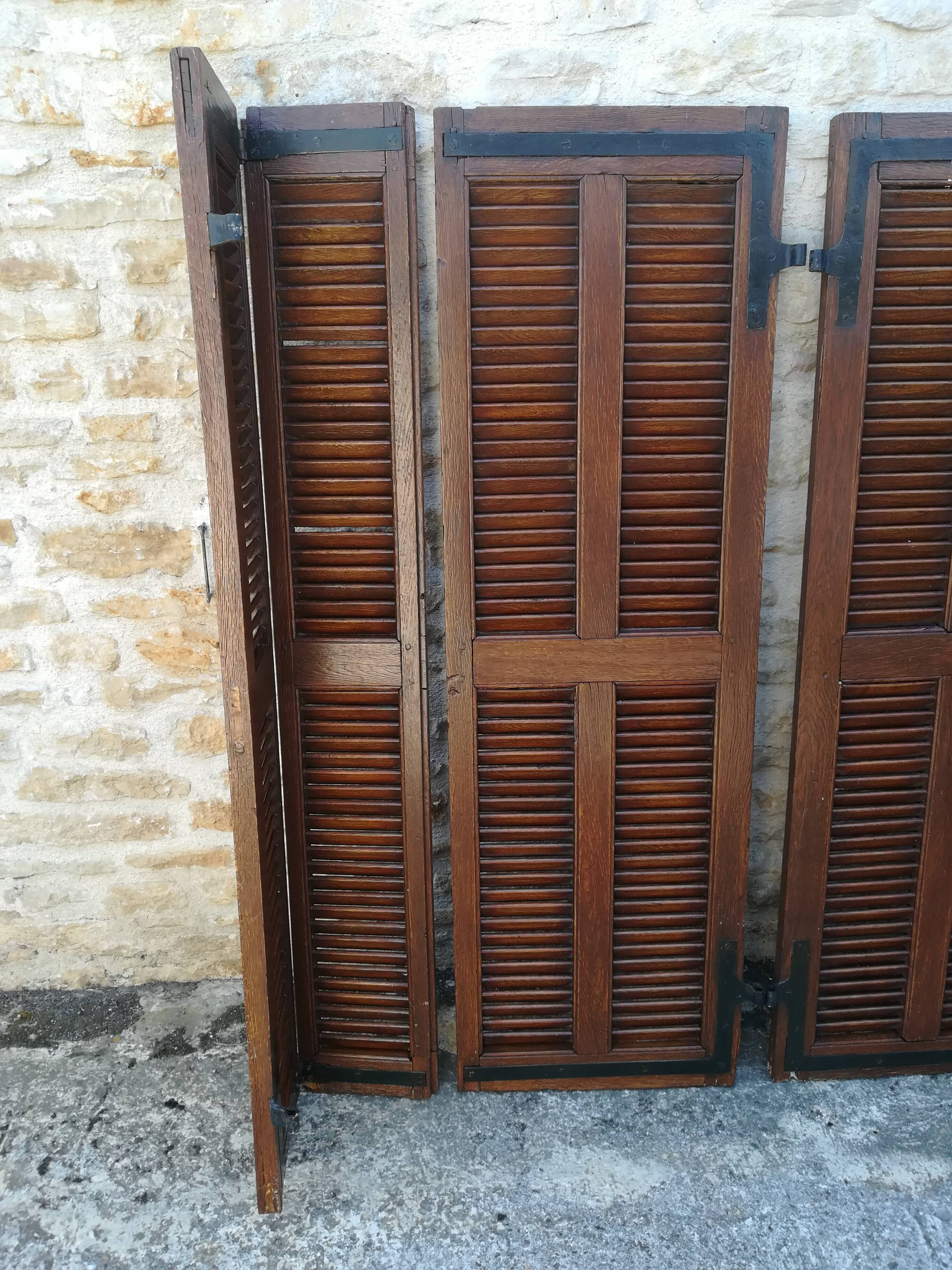 Oak shutters