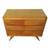 Compass feet chest of drawers