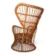 Peacock chair rattan armchair by Rohé Noordwolde, 1970