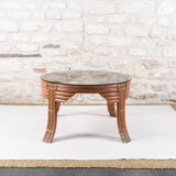 Table basse vintage en rotin