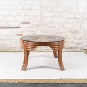 Vintage rattan coffee table