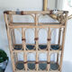 Rattan shelf restyled, vintage, 50s