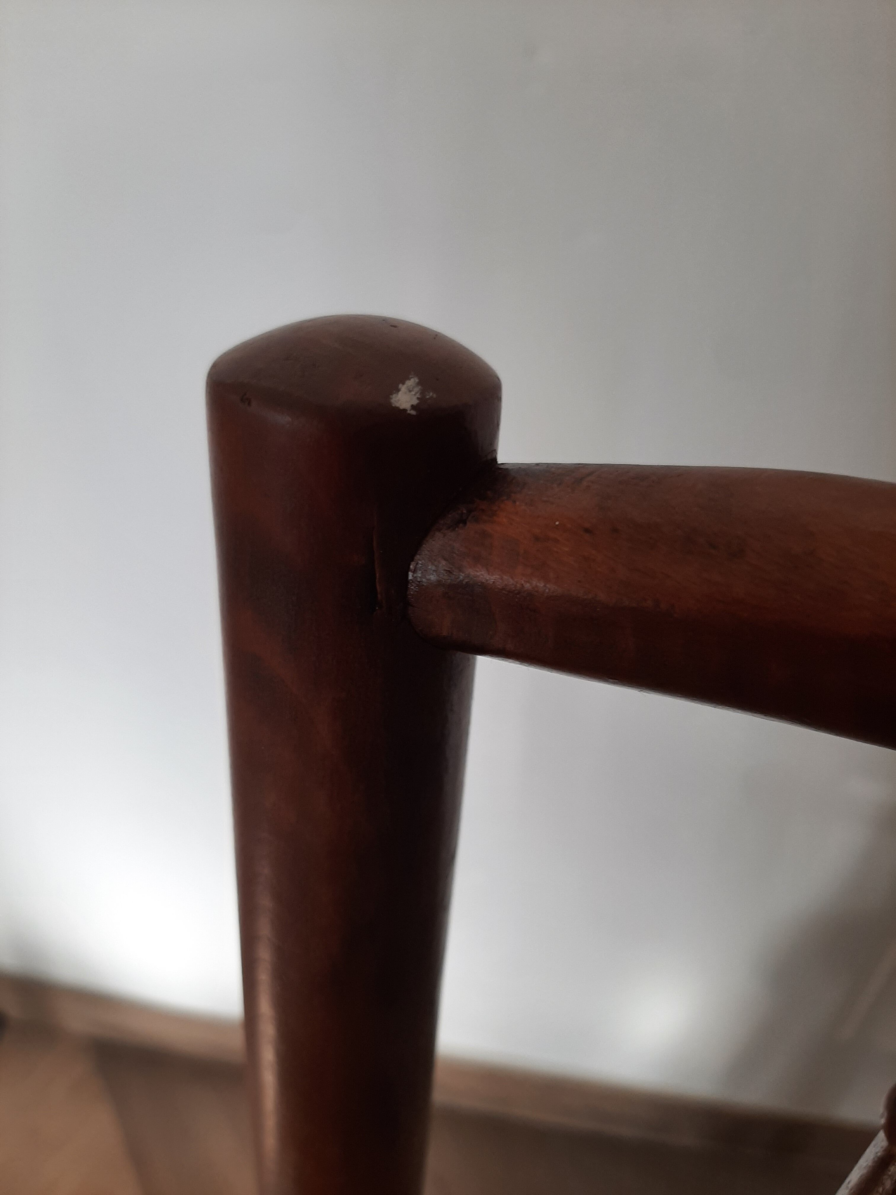 Set of 5 faux bamboo style chairs