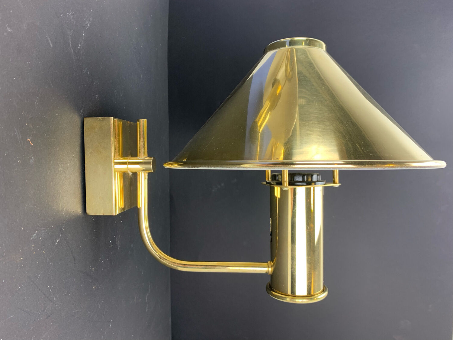 Brass lamps høvik lys jonas hidle denmark 1970 vintage scandinavian design