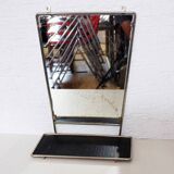 Wall-mounted barber mirror