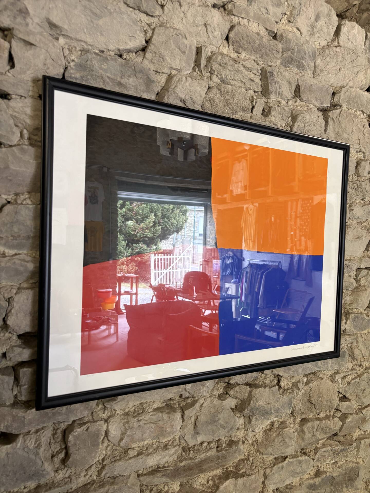 Sérigraphie « Trèfle à quatre feuilles » par E. Mether-Borgström, 1985