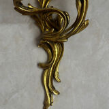 3 wall sconces - Louis XV / Rocaille style in gold