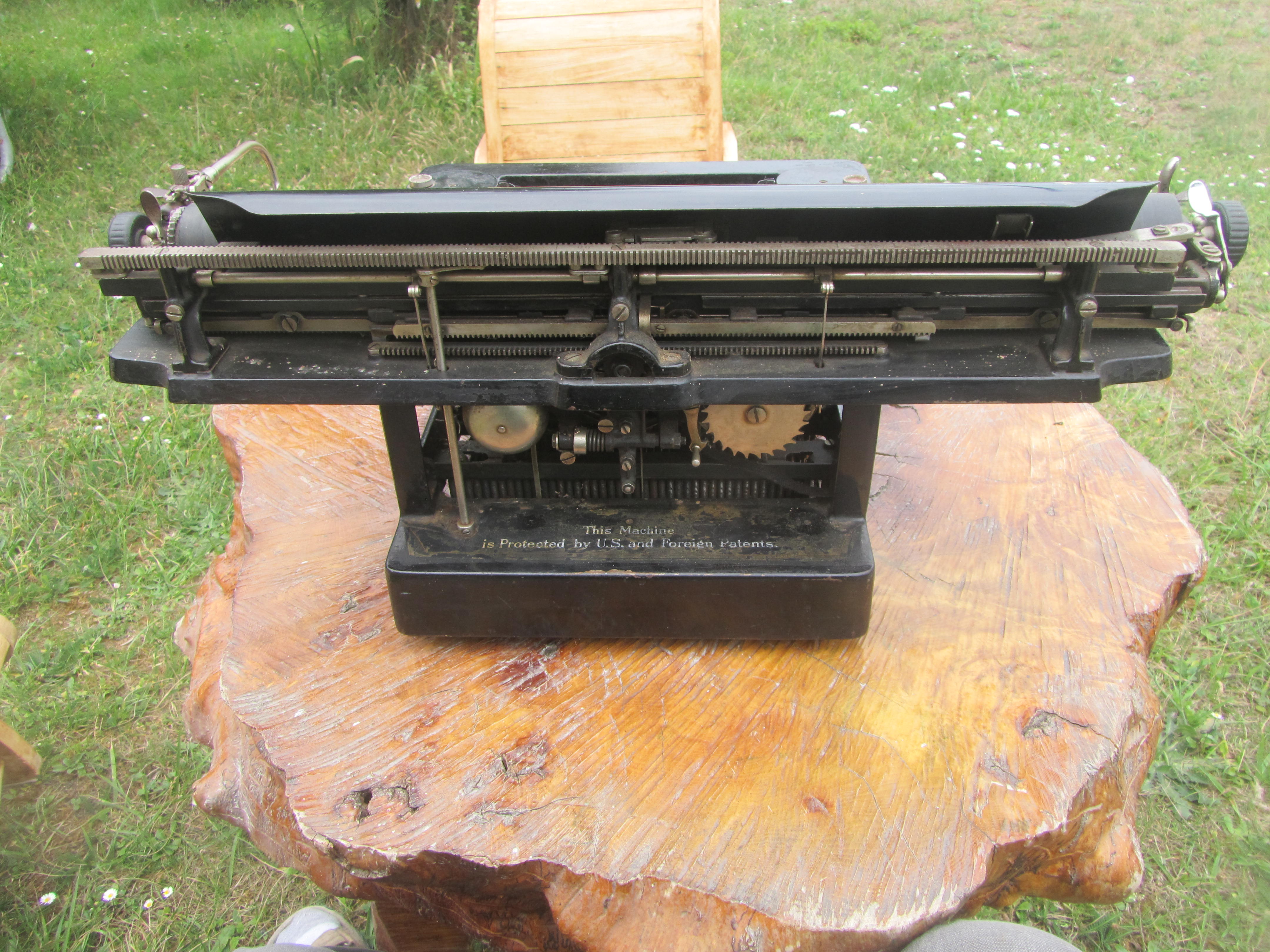 LC Smith typewriter 20 extra wide cart 18 inches