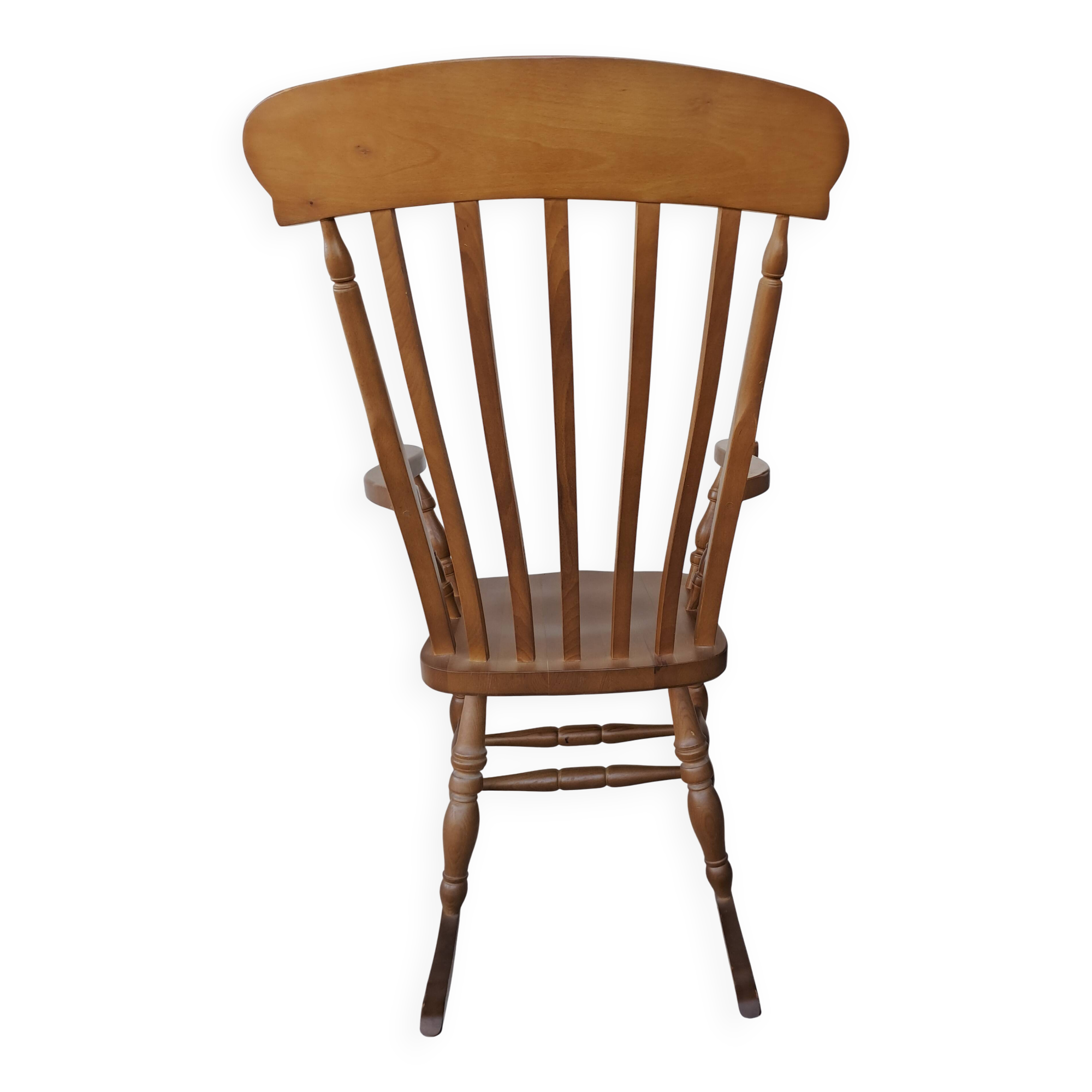 Vintage solid wood rocking chair