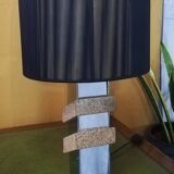 Chrome and cork lamp from the 70s