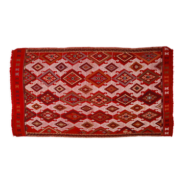 Anatolian handmade kilim rug 266 cm x 172 cm