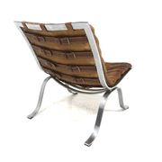 Scandinavian leather armchair "Ari", Arne Norell, Sweden, 1960