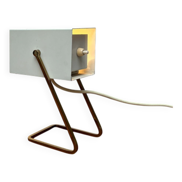 Lampe de table cube allemande moderne du milieu du siècle par Kaiser Leuchten, années 1960