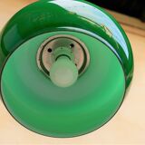 Vintage green glass suspension