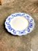 Sarreguemines round dish in blue earthenware, "Basket" service