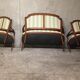 Salon Louis XVI sofa and pair of cabriolets