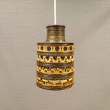 Danish ceramic hanging lamp designed by Jette Hellerøe in the 1970s.
