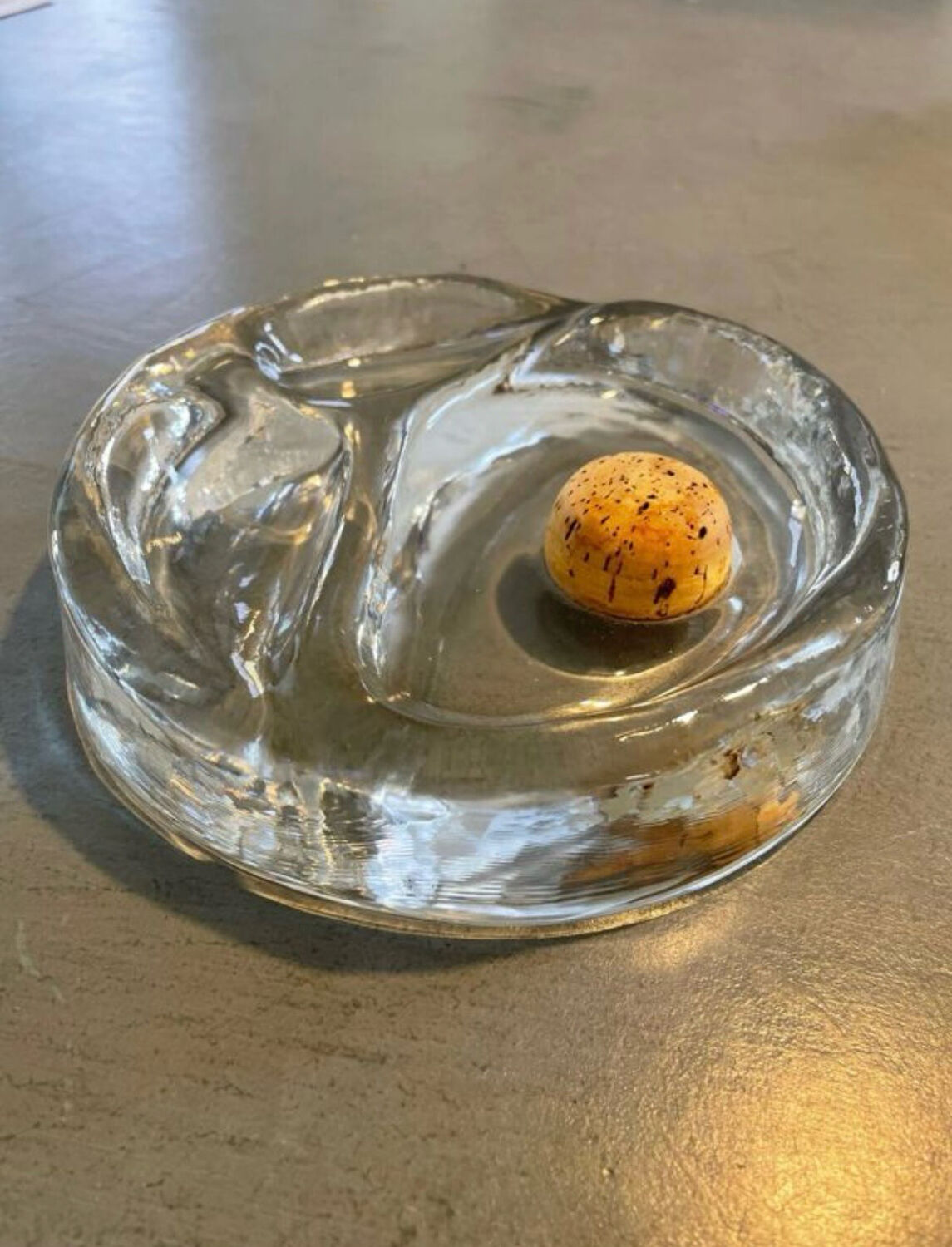 Pipe ashtray Georgshütte Glass Design