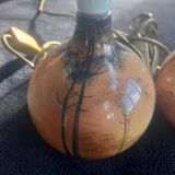 2 small old bedside lamps from Saint Jean du Desert or Berty, unsigned