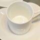 Coffee service Yves Saint Laurent 4 cups heart white porcelain