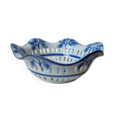 Vintage Porcelain Bread Basket, mid-century
